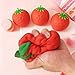 Giant Strawberry Squishy Jumbo, Squeezy Strawberry Stress Ball, Jumbo Squishy Strawberry Fidget Adults, Squishy Toys Large Strawberry, Party Favor Slow Rise Pressure Release Toy (3.14 x 1.96 in)