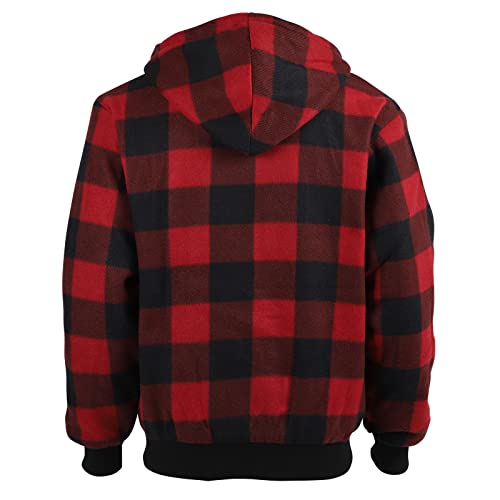 Image of Gary Com Heavyweight Sherpa Hoodies for Men, Thick Fleece Lined Full Zip Up Winter Warm Sweatshirts Work Jackets