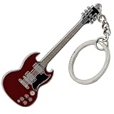 Gifticuffs Angus Young (AC/Dc) Réplica Guitarra Llavero Metálico