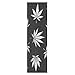 Feuilles De Marijuana De Cannabis Noir Blanc Grips Skateboard Bande Antidérapant Planche à Roulettes Grip Papier de Verre Sports Plein air Scooter (84 x 23 cm)
