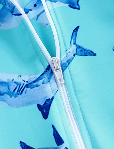 Bilison Newborn Toddler Swimwear Baby Boys Long Sleeve Zip Sunsuit One Piece Rash Guard Swimsuit 18-24 Months Light Blue #TOP7