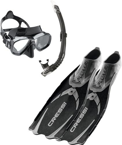 Cressi �V���m�[�P�����O 3�_�Z�b�g [ Pluma Bag ] �u���b�N 41/42 (25.5~26cm) CA179541 �y���K�i�z