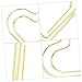 Holibanna 100pcs Metal Heart Paper Clips Small Paper Clips Decorative Bookmarks for Office Cute for