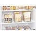 iDesign Stackable Fridge Bin - Storage Bin for Freezer or Pantry, Set of 3, Clear, Made in USA