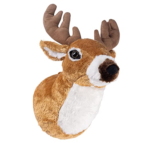 Plush Deer Wall Mount | Plush Deer Mount Decor | Plush Deer Head Wall Decor | Plush Mount | Stuffed Animal Head Mounts | Stuffed Mounted Animals | Deer Themed Nursery