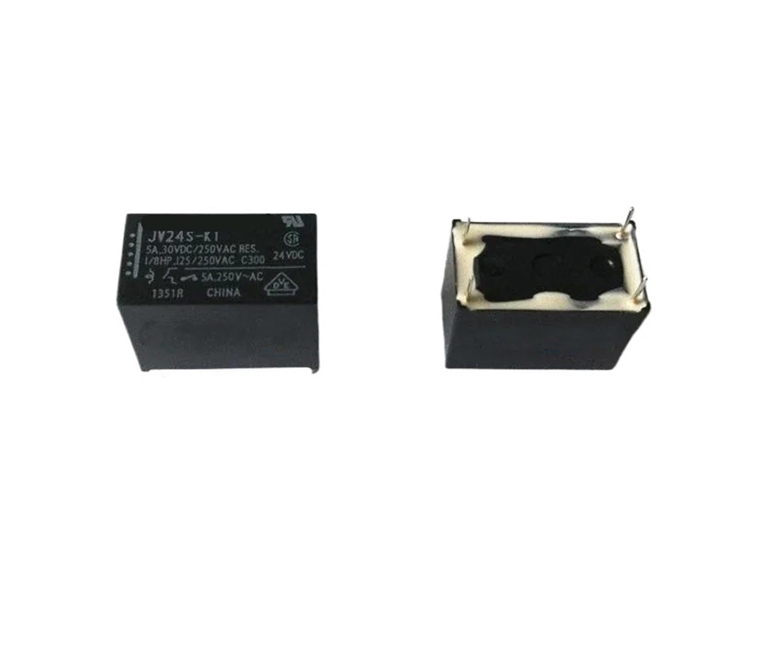 Relais JV3S-KT Fujitsu 3VDC miniature pour circuit imprimé 4 broches - 2