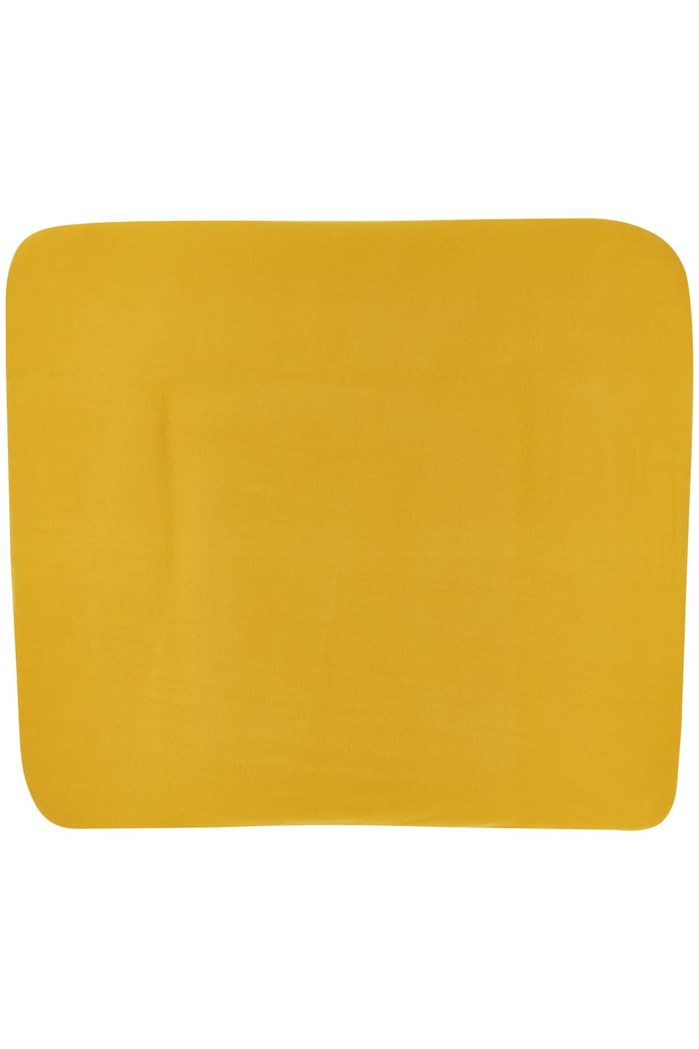 Meyco Baby Uni Baby Changing Mat Cover (Soft and Skin-Friendly, Made from 100% Cotton, Washable, Easy Care, Tumble Dry, Size: 85 x 75 cm), Ochre Yellow
