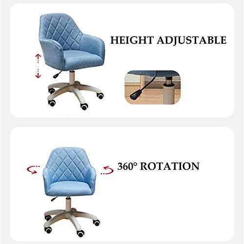 Chaise ergonomique en lin au design raffiné pour bureau - 6