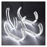 Car Headlamp Headlights Bright for DTM Style Angel Eyes Rings for BMW E46 for M3 Coupe for Convertible 1999 2000 2001 2002 2003 2004 2005 2006 Xenon Headlight
