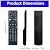 Universal Remote Control for Sony/Philips/Onn/Samsung/LG/Vizio/Hisense/Sharp/RCA/Element/Westinghouse/Sanyo/Emerson TV, Compatible with TV, Streaming Players,DVD Players and Sound Bar Audio