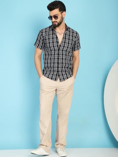 Image of Indian Needle Men's Checkered Regular Fit Shirts