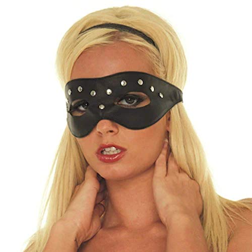 Loup ouvert Rimba noir rivets pour pimenter vos soirées bondage en couple