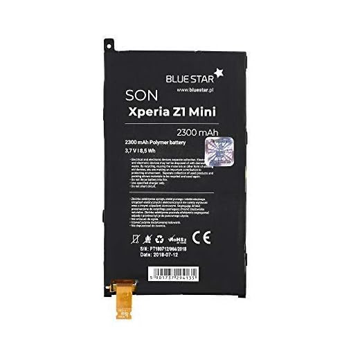Bluestar batteri ersättning kompatibel med Sony Xperia Z1 Compact/Mini 2300 mAh utbytesbatteri Accu LIS1529ERPC