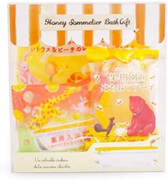 Amazon はちみつソムリエ バスギフト イエロー 入浴剤 ギフト プレゼント かわいい 保湿 リラックス チャーリー 入浴剤 バスケア 通販