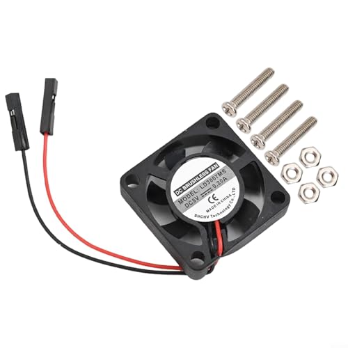 Ventilador de refrigeración de 5 V 3007 para Raspberry Pi 4 3 B+ 3 B 2 B+ Pi B+ y Pi para cero con funcionamiento silencioso y modo de velocidad dual para un control eficaz de la temperatura de la CPU