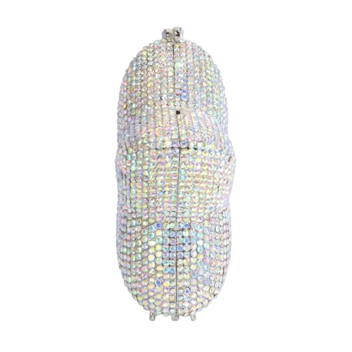 Image of Women Rhinestone Star Shape Clutch Purse Unique Crystal Evening Bag Luxury Chain Handbag for Wedding Cocktail Party | Rhinestone