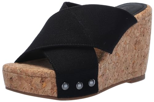 Sandales compensées Valmai noir 40.5 pour femme