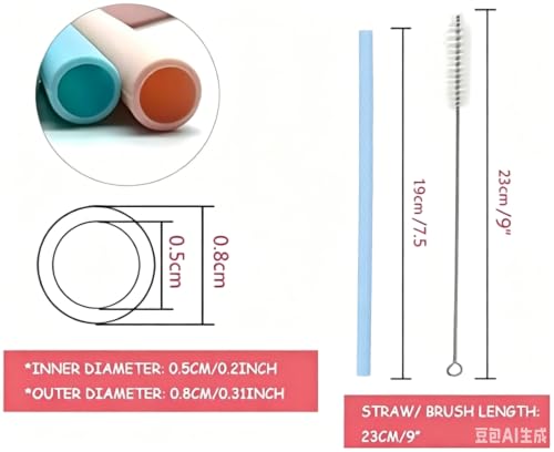 Pitillos de silicón reutilizables pack de 6 miniatura 5