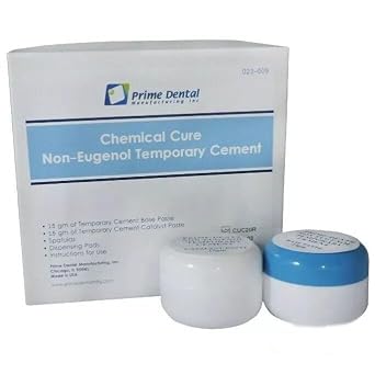 Prime-Dental Tempbond Chem Cure Non Eugenol Temporary Cement Dental Paste Kit