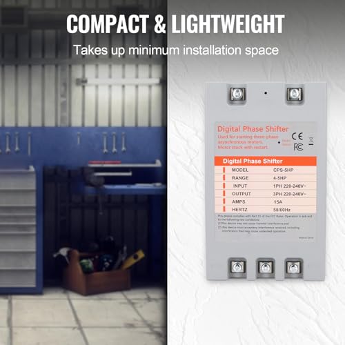 Convertidor Monofásico a Trifásico Digital 2.2-3.7kW para Motores Alta Potencia y Maquinaria Industrial Trifásica