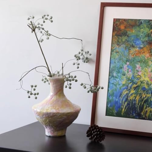Vase fleurs décoratif CLSDRZC grand format pour composition florale et table de salon