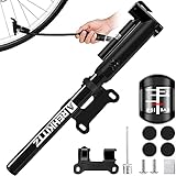 AMZOON Bomba Bicicletas Inflador Bici Adicional Manguera Mini Hinchador Bicis Bomba de Aire Bicicleta per BMX MTB Adaptador Válvulas Presta & Schrader
