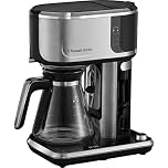 Russell Hobbs Coffee maker [Barista: Intensity adjustment, Cold brew, Milk frother] Attentiv (1400W, 1.25 L, Digital touch control, Programmable timer) Drip coffee maker 26230-56