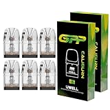 電子タバコ 交換用カートリッジ Caliburn GPP Integrated Coil Cartridge (side refill) 交換用POD カリバーン GPP カートリッジ 3ml Caliburn G4/G4 Mini/G3/GK3/GK3 TENET/G3 Lite/G3 Lite KOKO/G3 Pro/G3 Pro KOKO/G3 ECO対応ポッド ベイプ ニコチンフリー リキッドなし (0.6Ω、6個入り)