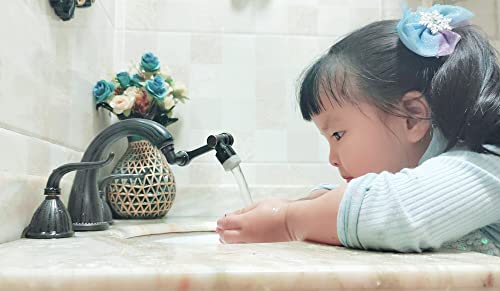 Rolya 1080° Rotating Faucet Extender Cupc Certification Aerator Swivel Splash Filter Tap Aerator With 2 Water Outlet Modes Oil Rubbed Bronze #TOP5