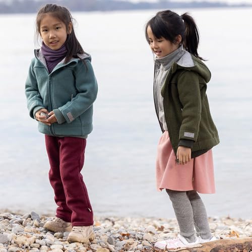 Kid’s Merino Wool Jacket, Organic Boiled Hooded Coat2