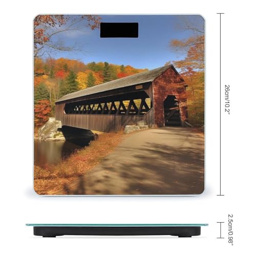 Báscula digital de baño Albany Covered Bridge de vidrio templado miniatura 2