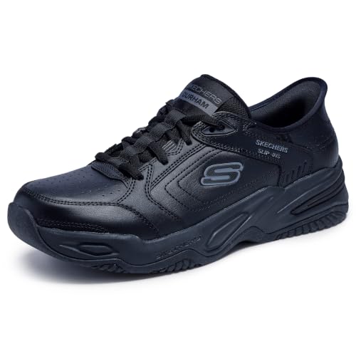 Skechers Men's Durham Hands Free Slip-in Sneaker,Black/Black,10 by Skechers - Used condition - US$61.94