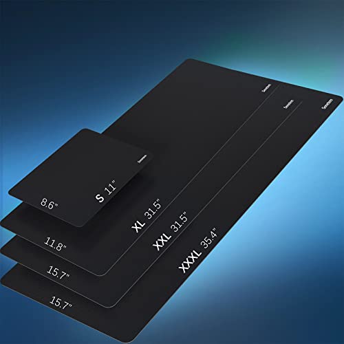 Senetem Xl Large Mouse Pad, Ultra-Thin Desk Pad, Extended Gaming Desk Mat, Non-Slip Rubber Base Keyboard Pad, Big & Long Laptop Computer Desk Pad For Office & Home, Black, Xl, 31.5X11.8X0.04 In #TOP5