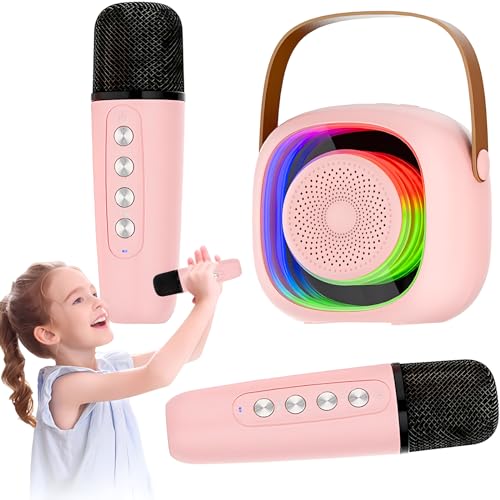 Micro Karaoké sans Fil Bluetooth pour Cadeau Anniversaire Fille Garcon