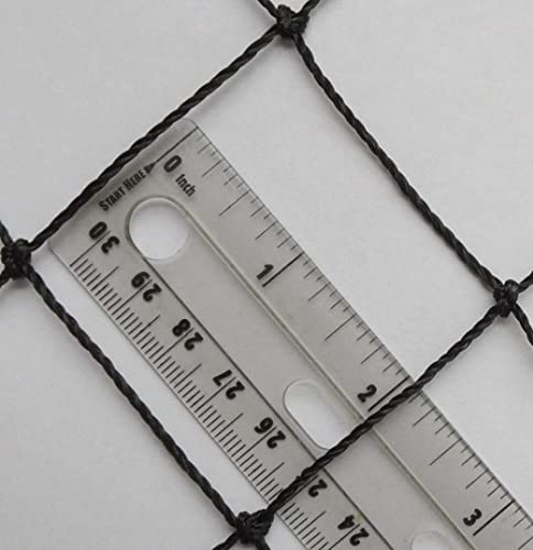 Poultry Netting 1" Or 2" Mesh Heavy Knotted Nets Aviary Gamefowl Quail Chicken Bird Block Net Long Lasting Break/Burst 85/245 Lb Polyethylene 8-10 Year Lifespan (25' X 50', 2) #TOP1