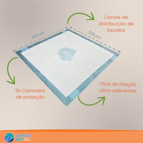 Peds Tapete Higiênico Slim para Cães 60x55 cm com 30 Unidades