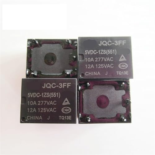 Relés JQC-3FF-5VDC-1ZS HF3FF para solucionar fallos de encendido en tarjetas electrónicas