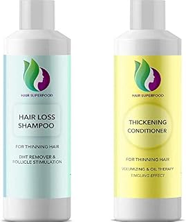 Anti-Dandruff Shampoo and Conditioner for Hair Loss + Thinning Hair - Natural Hair