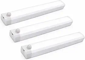 Kit 3 Luz LED com Sensor de Movimento 30cm – Luminária LED/Luminária Inteligente de Indução Branco Quente e Branco Frio para Armário, Guarda-Roupa, Escada, Closet e Cozinha