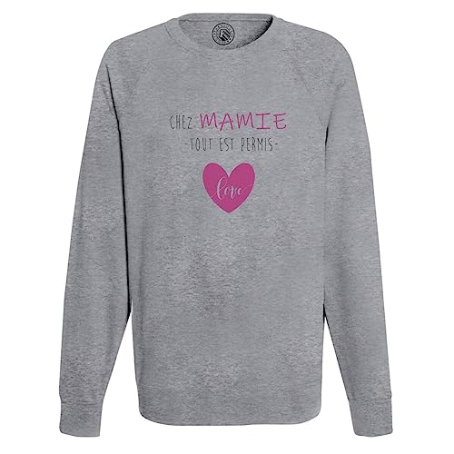 Sweat Shirt Homme Love Humour à porter en famille chez Mamie