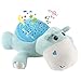 Fisca Baby Sleep Soother, Infant Slumber Buddies 60 Lullabies White Noise Starlight Projection Sound Machine (Plush Hippo)