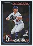 2024 Topps Chrome Update #USC130 Emmet Sheehan RC Rookie Los Angeles Dodgers MLB Baseball Base Trading Card
