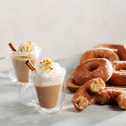 Godinger Coffee Mug Set, Glass Coffee Mugs, Double Wall Insulated Glass Coffee Cups, Espresso Cups, Tea Cup - 13.5Oz, Set Of 2 #TOP2