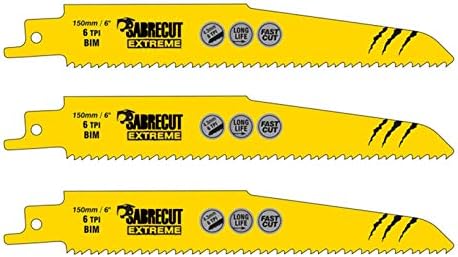 3x SabreCut Säbelsägeblätter 300 Mm, 3 TPI – Für Schnelles Holzschneiden, Kompatibel Mit Bosch, DeWalt, Makita
