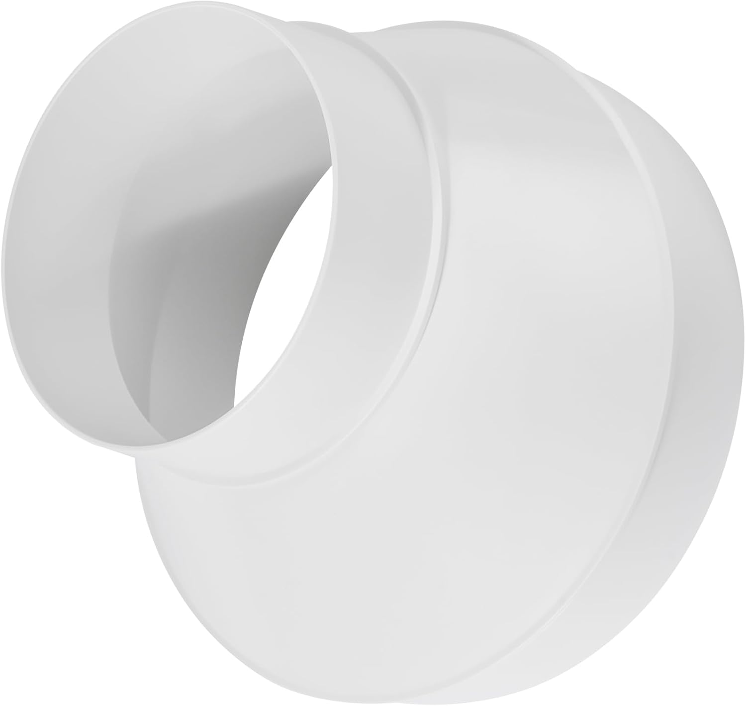 6 to 4 Inch Duct Reducer/Increaser, Male-Fit Round Adapter, Plastic Reducer And Increaser, Duct Connector for Indoor HVAC and Ventilation Systems, Lightweight Round Air Vent Fitting