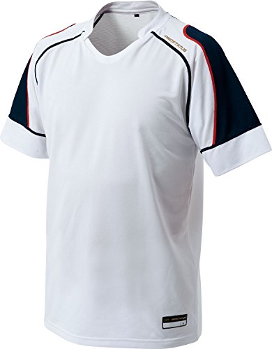 ZETT(ゼット) 野球 プロステイタス セカンダリーシャツ ホワイト×ネイビー(1129) L BOT810