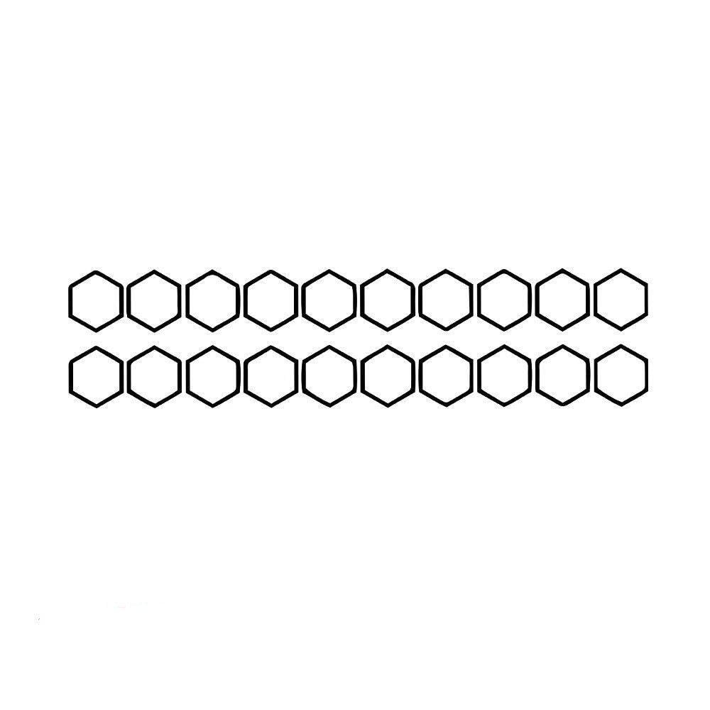 Honeycomb Pattern Auto Sticker Cars Decal Weatherproof Auto Styling Car Stickers(Black)