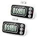 Brifit Fridge Thermometer, Digital Refrigerator Freezer Thermometer with Large LCD Display, Min/Max Function, 3 Support Methods, °C/°F Convertible for Home, Restaurants, Bars (2 Pack)