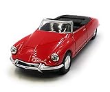 citroen ds cabrio Lieferung aus Deutschland Onlineworld2013 Modellauto DS 19 Oldtimer Rot Cabrio Auto Maßstab 1:34-39 (lizensiert)