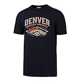 NFL Denver Broncos Men's OTS Rival Distressed Tee, Large, Light Navy-I